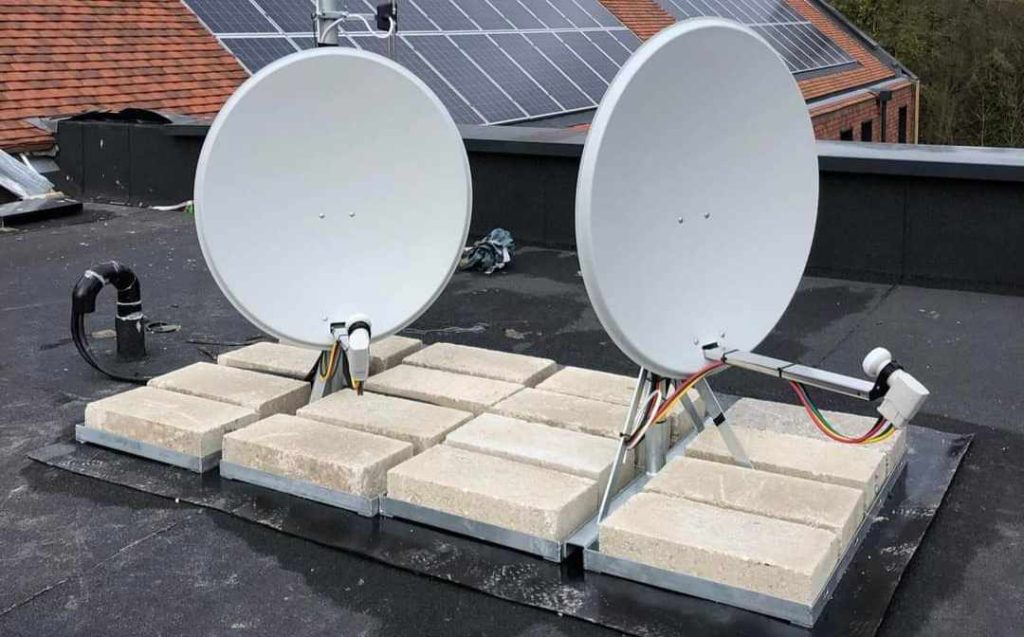 JSB Audio Visual Satellite Installation Epsom,Surrey,and Nearby Locations-Dual Satellite Dishes Setup